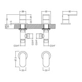 Nuie Binsey 3/4" Side Valves – Chrome, photo 3
