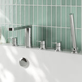 Nuie Binsey 5 Tap Hole Deck Mounted Bath Shower Mixer – Chrome