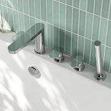 Nuie Binsey 5 Tap Hole Deck Mounted Bath Shower Mixer – Chrome, photo 4