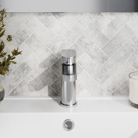 Nuie Binsey Mono Basin Mixer With Push Button Waste – Chrome
