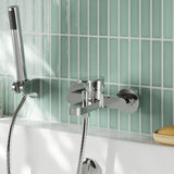 Nuie Binsey Wall Mounted Bath Shower Mixer With Kit – Chrome