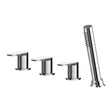Nuie Binsey 4 Tap Hole Deck Mounted Bath Shower Mixer No Spout – Chrome, photo 2