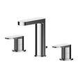 Nuie Binsey 3 Tap Hole Deck Mounted Basin Mixer With Pop Up Waste – Chrome, photo 2