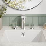 Nuie Binsey 3 Tap Hole Deck Mounted Basin Mixer With Pop Up Waste – Chrome