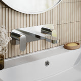 Nuie Binsey 3 Tap Hole Wall Mounted Basin Mixer With Plate – Chrome