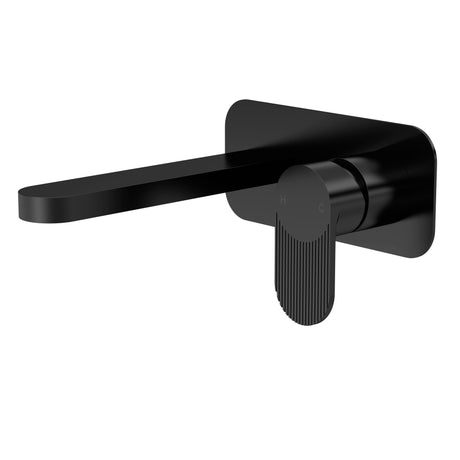 Nuie Cyprus Binsey 2 Tap Hole Wall Mounted Basin Mixer – Matt Black, photo 2