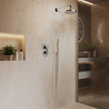 Nuie Binsey Twin Thermostatic Shower Valve With Diverter – Chrome