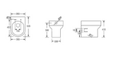 Kartell K-VIT Bijoux Back To Wall WC Pan and Seat- White Gloss (BJX-BTW-SEA101D)