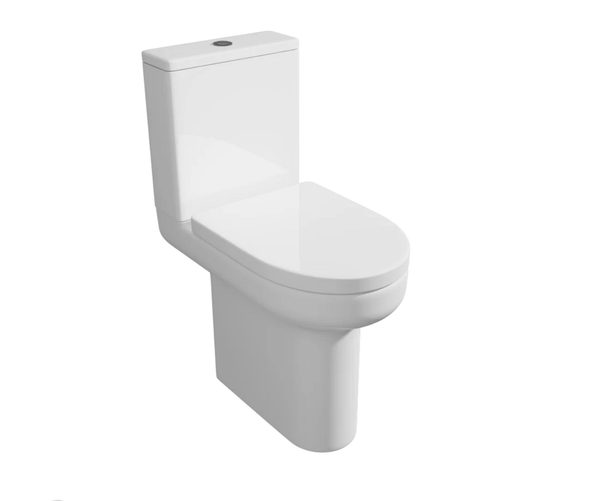 Kartell K-VIT Bijoux Comfort Height Close Coupled WC Pan and Seat- White Gloss (BJX-COM-SEA101D)