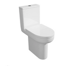 Kartell K-VIT Bijoux Comfort Height Close Coupled WC Pan and Seat- White Gloss (BJX-COM-SEA101D)