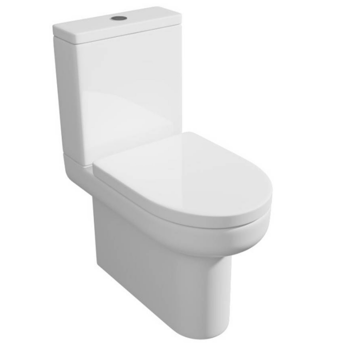 Kartell K-VIT Bijoux Close Coupled WC Pan and Seat- White Gloss (BJX-PAN-SEA101D)
