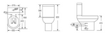 Kartell K-VIT Bijoux Close Coupled WC Pan and Seat- White Gloss (BJX-PAN-SEA101D)