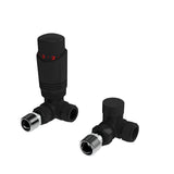 Kartell K-VIT K-Design thermostatic radiator valve twin pack in black – Corner
