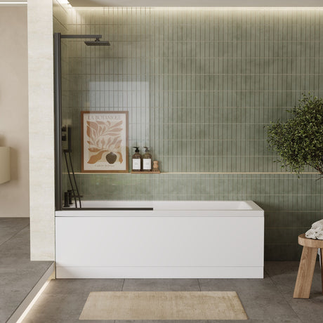 Nuie Linton Eternalite Square Single Ended Bath With Legs – 1700 x 700mm, 1700 x 750mm & 1800 x 800mm