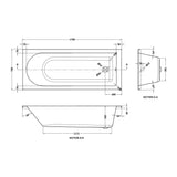 Nuie Barmby Eternalite Round Single Ended Bath With Legs – 1700 x 700mm, 1700 x 750mm & 1800 x 800mm, photo 3