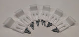 Nuie Straight Acrylic Bath Panel Clips - Pack Of 6 – White