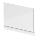 Nuie Fusion 800mm MDF Gloss End Bath Panel With Plinth – Gloss White, photo 2