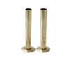 Kartell K-VIT 15mm radiator pipes and rosettes 180mm pair in brushed brass