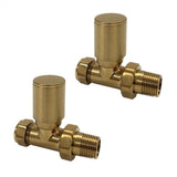 Brass Radiator Valve Straight 15mm (Pair)