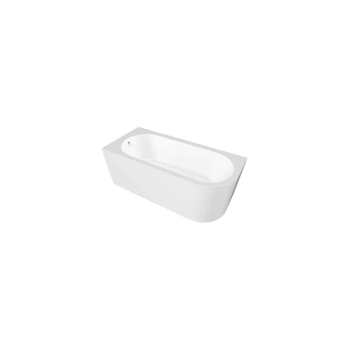Nuie Crescent Curved Corner Bath With Legs And Panel – 1600mm & 1700mm, photo 2