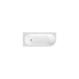 Nuie Crescent 1700mm Curved Corner Bath With Legs And Panel – White, photo 2