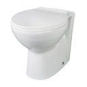Nuie Melbourne Round Back to Wall Toilet Pan – White, photo 2