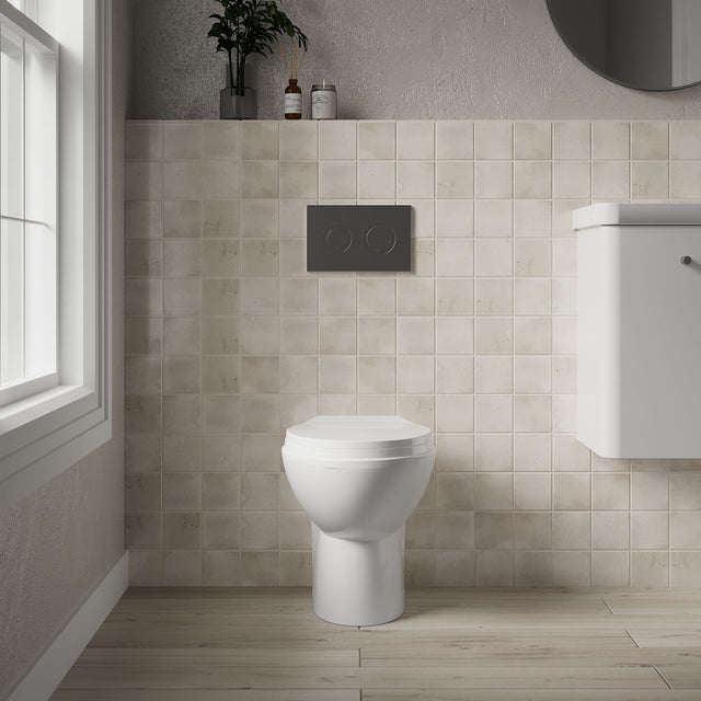 Nuie Melbourne Round Back to Wall Toilet Pan – White