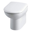 Nuie Round Back to Wall Toilet Pan – White, photo 2