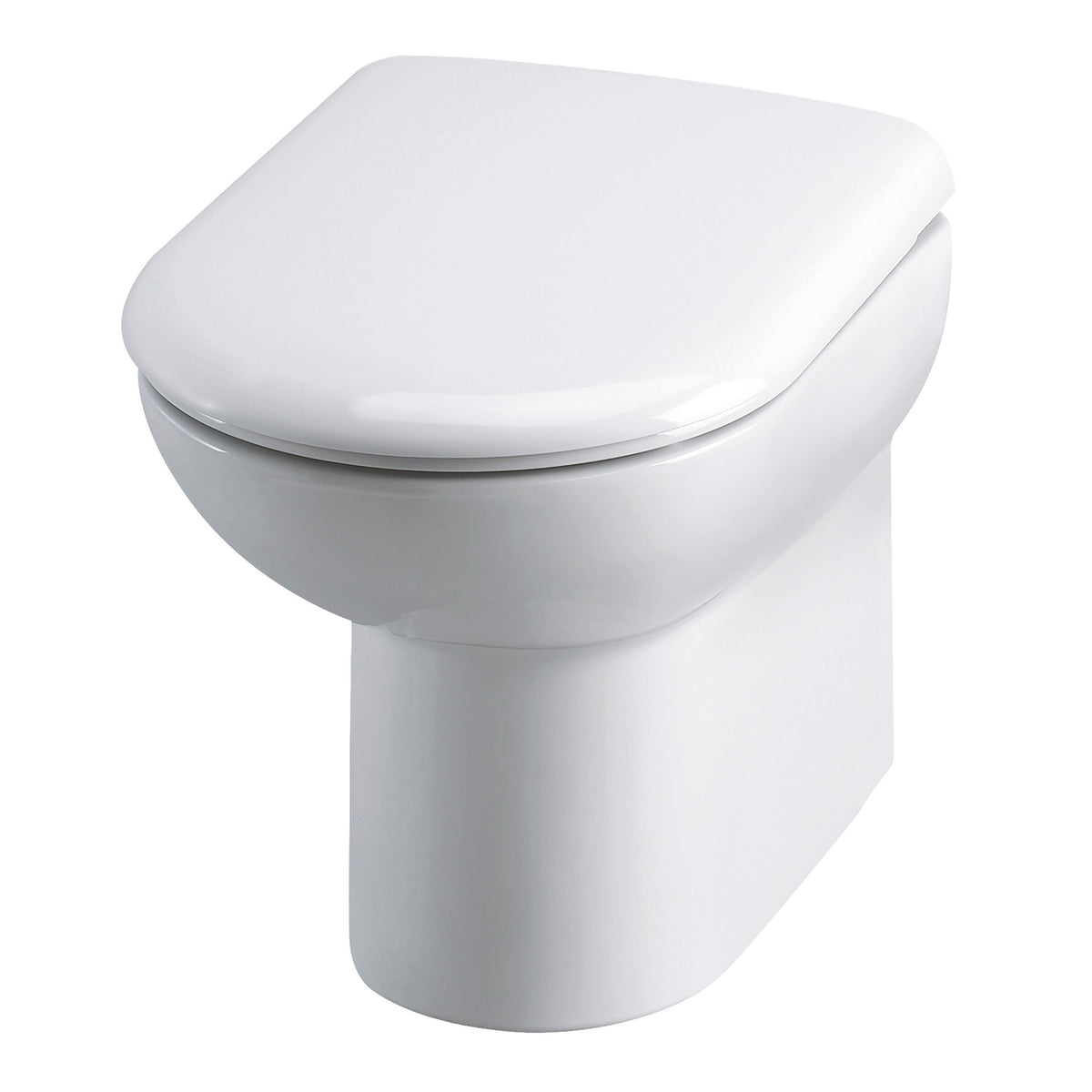 Nuie Round Back to Wall Toilet Pan – White, photo 2