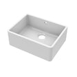 Nuie Fireclay Single Bowl Butler Sink With Offset Waste And Overflow – 595 x 450mm & 795 x 500mm, photo 2