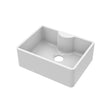 Nuie Fireclay Single Bowl Butler Sink With Offset Waste And Tap Ledge – 595 x 450mm & 795 x 500mm, photo 2