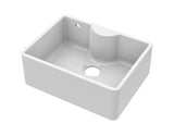 Nuie Fireclay Single Bowl Butler Sink With Tap Ledge And Overflow – 595 x 450mm & 795 x 500mm, photo 2