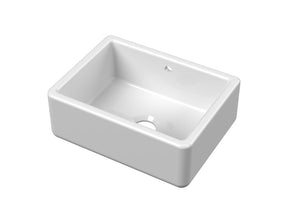 Nuie Fireclay Single Bowl Traditional Thick Walled Butler Sink – 595 x 450mm & 795 x 500mm, photo 2