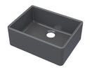 Nuie Fireclay Single Bowl Butler Sink With Offset Waste – 595 x 450mm & 795 x 500mm, photo 3