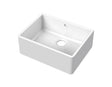 Nuie 595 x 450mm Fireclay Single Bowl Butler Sink – White, photo 2