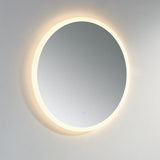 Kartell K-VIT Burleigh 800mm Round Mirror with White Acrylic Edge (BUW80)