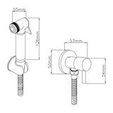 Nuie Douche Handset Kit – Chrome, photo 2