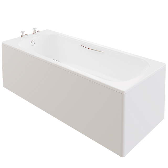 AKW Marlbrook Gloss White Bath Panel