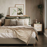 Naturepanel Beige Grey Lorenzo Oak Wood Slat Bathroom Wall Panel, photo 3