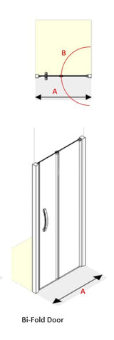 AKW Larenco Full Height Bi-Fold Shower Door, photo 2