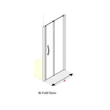 AKW Larenco Full Height Bi-Fold Shower Door, photo 3