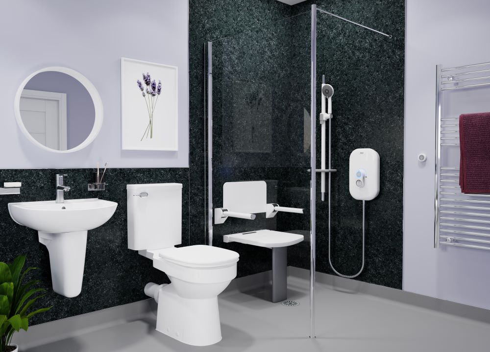 AKW Marlbrook Square Edge Bathroom Wall Panels 12mm – Choice of Size & Colour, photo 4