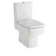 Nuie Bliss Semi Flush to Wall Square Toilet Pan – White, photo 2