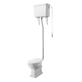 Nuie Carlton Traditional High Level Pan, Cistern & Flush Pipe Kit – White, photo 2