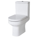 Nuie Harmony 380mm Semi Flush-to-Wall Toilet Pan & Cistern – White, photo 2