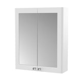 Nuie Classique 600mm 2 Door Wall Hung Mirror Cabinet, photo 2