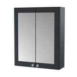 Nuie Classique 600mm 2 Door Wall Hung Mirror Cabinet, photo 3