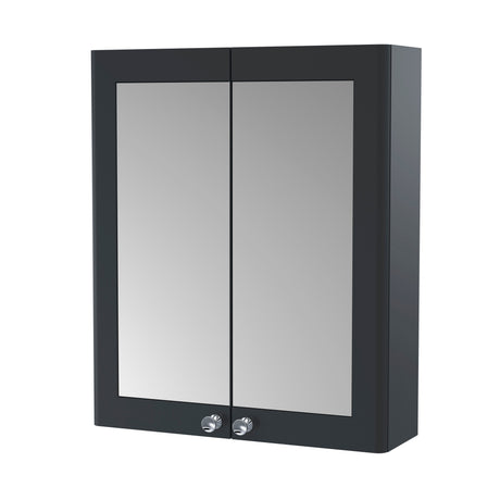 Nuie Classique 600mm 2 Door Wall Hung Mirror Cabinet, photo 3