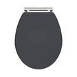 Nuie Classique Round Wooden Soft Close Traditional Toilet Seat With Quick Release Hinge – Soft Black, Satin White, Satin Grey or Satin Green, photo 2