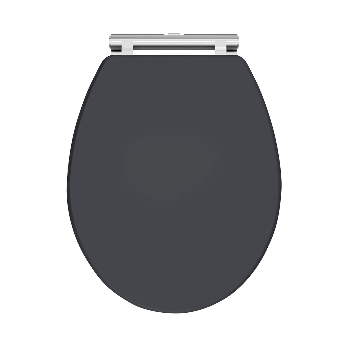 Nuie Classique Round Wooden Soft Close Traditional Toilet Seat With Quick Release Hinge – Soft Black, Satin White, Satin Grey or Satin Green, photo 2